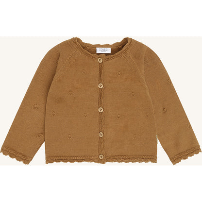 Hust & Claire HCCilja Pointelle Cardigan 3557 Chipmunk