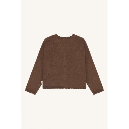 Hust & Claire HCCilja Pointelle Cardigan 3594 Toffee Melange