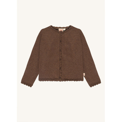 Hust & Claire HCCilja Pointelle Cardigan 3594 Toffee Melange