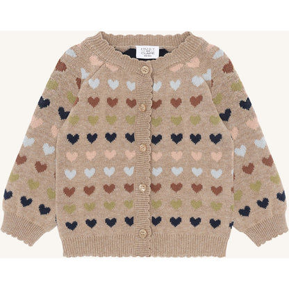 Hust & Claire HCCilja winter heart Cardigan 3554 Biscuit