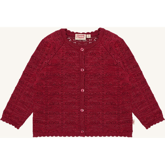 Hust & Claire HCCilja xmas Cardigan 3379 Teaberry