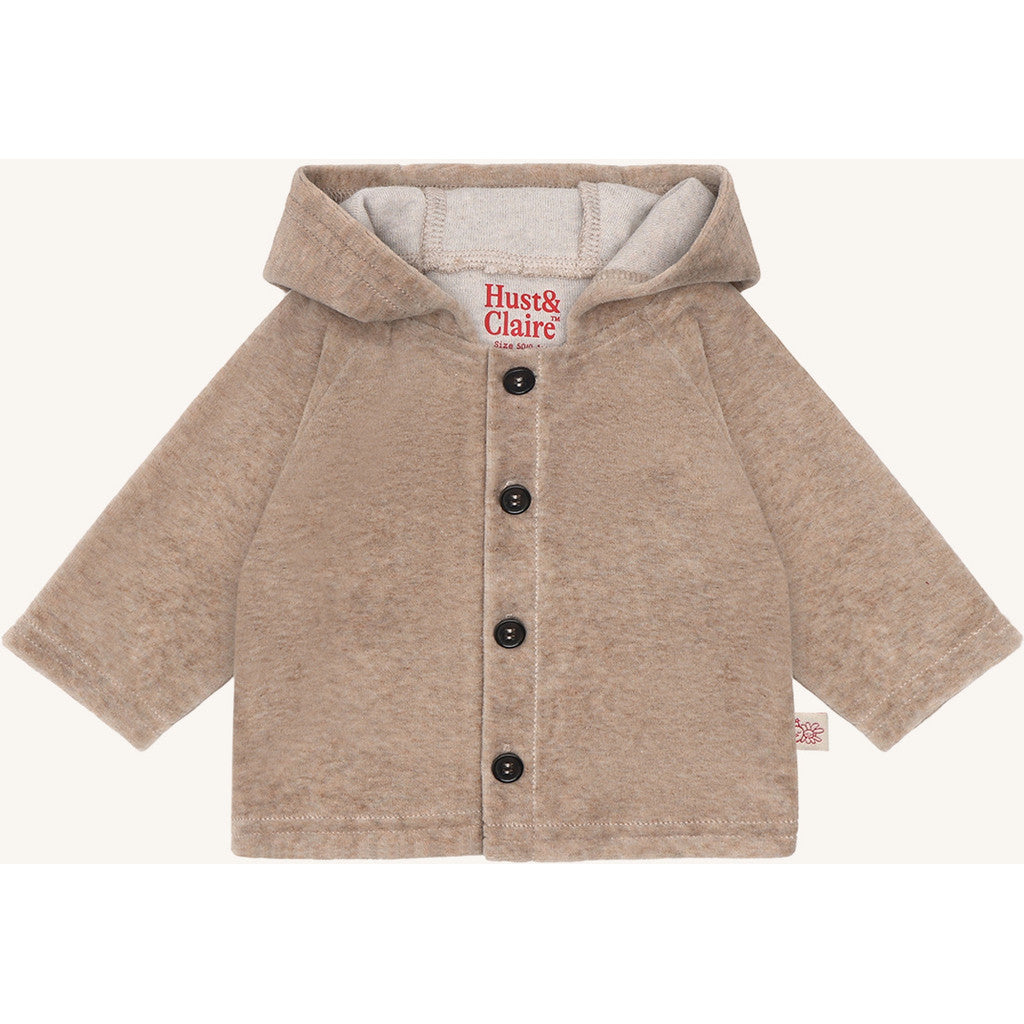 Hust & Claire HCCookie Velour Cardigan 3554 Biscuit