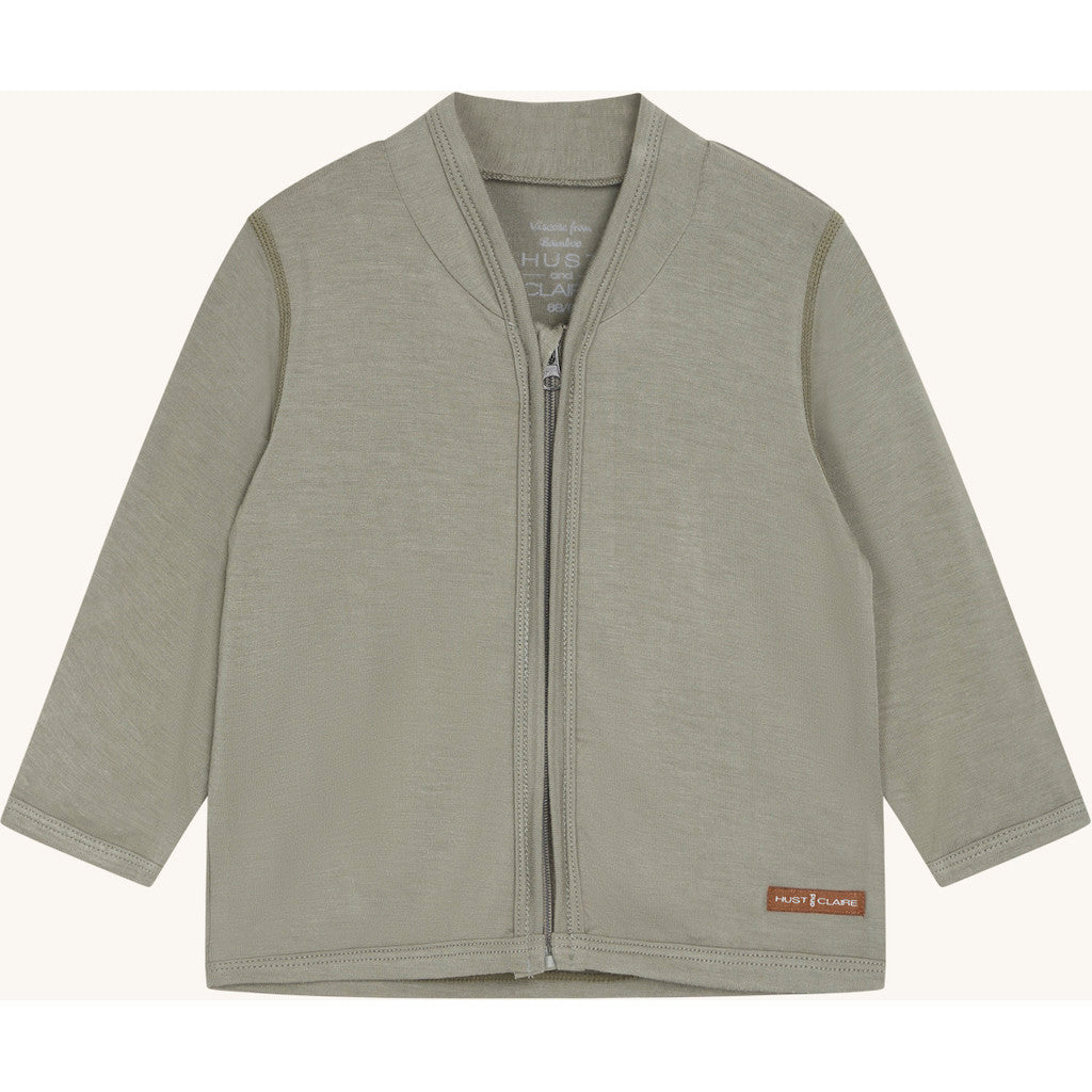 Hust & Claire HCCurd Solid Zip Cardigan 3448 Seagrass