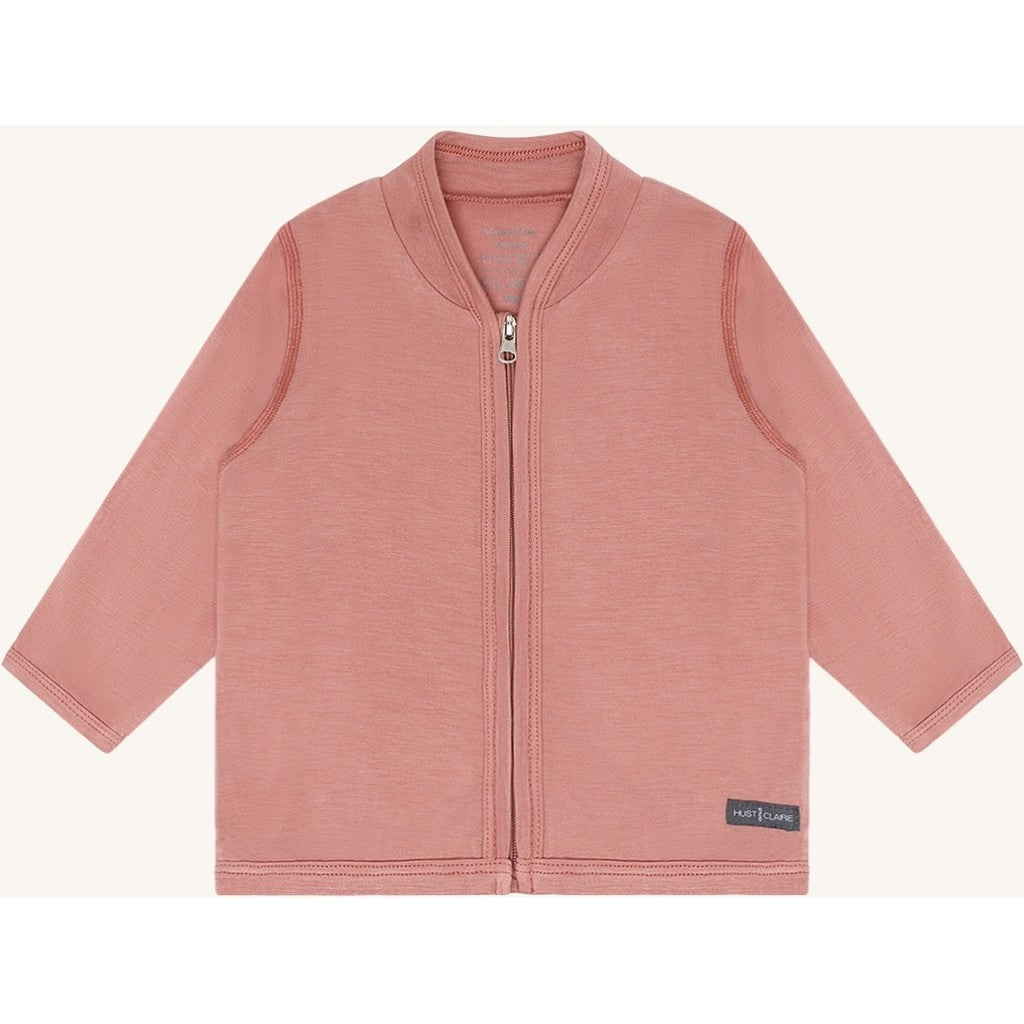 Hust & Claire HCCurd Solid Zip Cardigan 3653 Old Rosie
