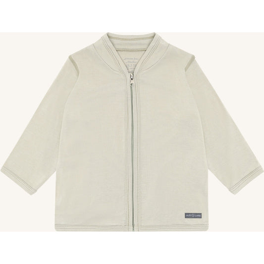 Hust & Claire HCCurd Solid Zip Cardigan 4416 Greene Stone