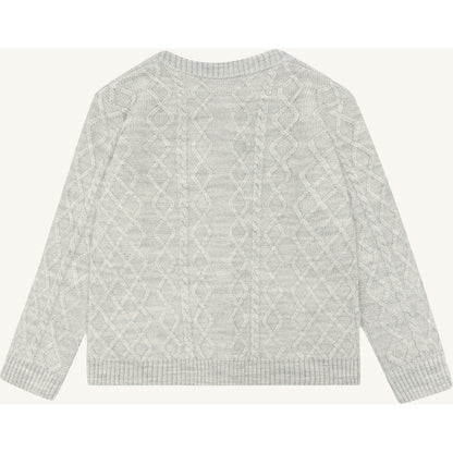 Hust & Claire HCCuri Jacket Wool Cardigan 1201 Light Grey Melange