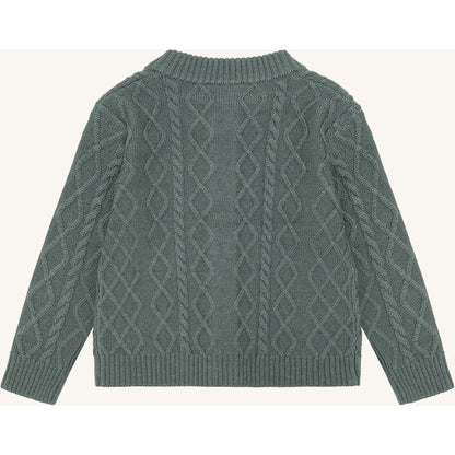 Hust & Claire HCCuri Jacket Wool Cardigan 3484 Balsam Green