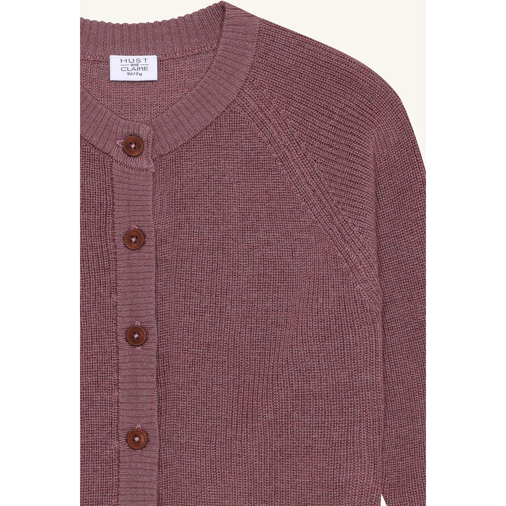 Hust & Claire HCCuri Jacket Wool Cardigan 3863 Pale Mauve