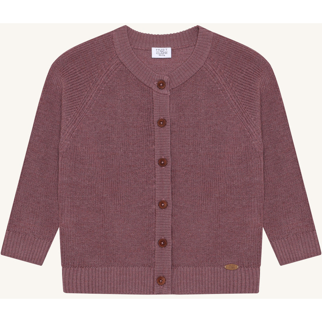 Hust & Claire HCCuri Jacket Wool Cardigan 3863 Pale Mauve