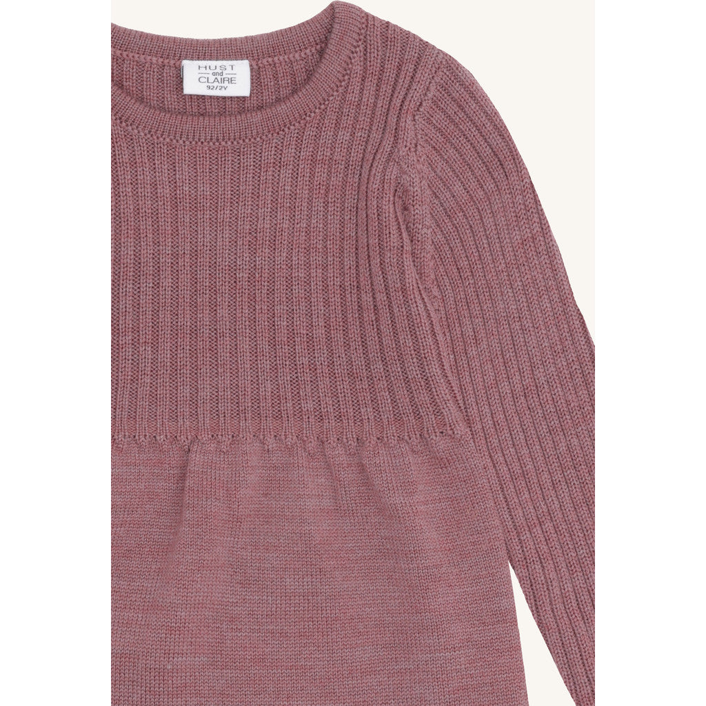 Hust & Claire HCDuri Wool Knit Dresses 3863 Pale Mauve