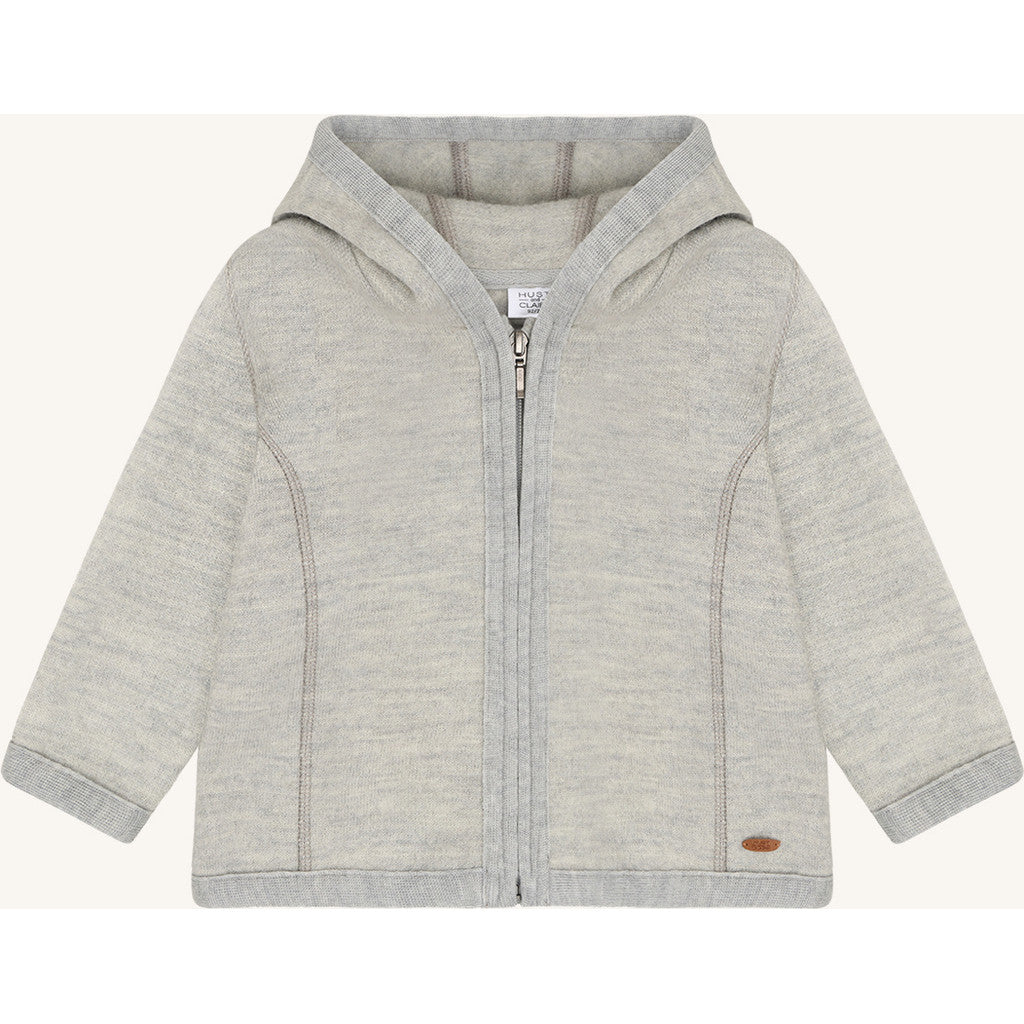 Hust & Claire HCEbba Jacket Boiled Wool Boiled Jacket 1201 Light Grey Melange