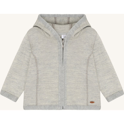 Hust & Claire HCEbba Jacket Boiled Wool Boiled Jacket 1201 Light Grey Melange