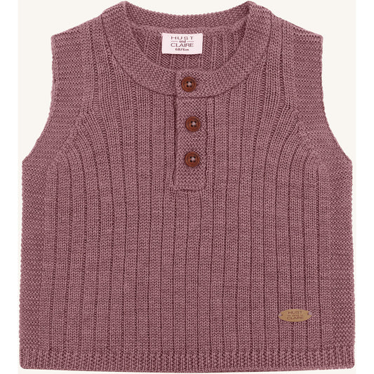 Hust & Claire HCEdi Wool Rib Knit Knitwear 3863 Pale Mauve