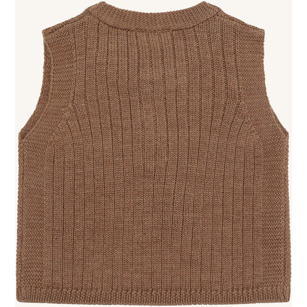 Hust & Claire HCEdi Wool Rib Knit Knitwear 4536 Coca Mocha