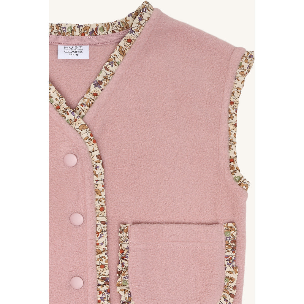 Hust & Claire HCElla Fleece Vest Waistcoat 3875 Heather