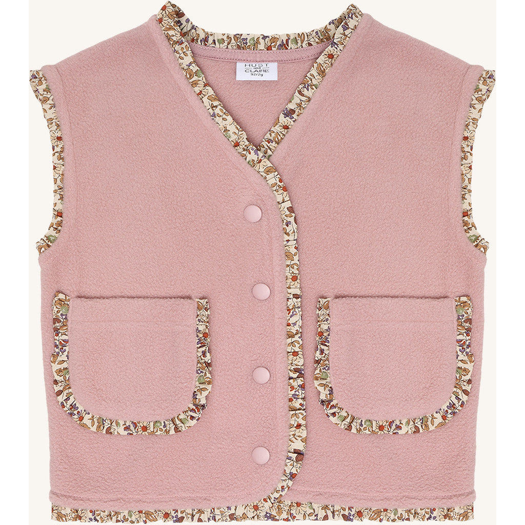 Hust & Claire HCElla Fleece Vest Waistcoat 3875 Heather