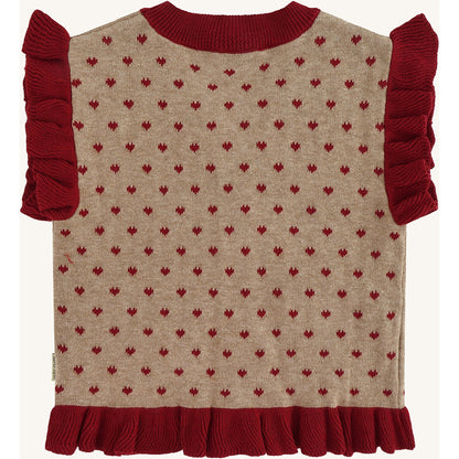 Hust & Claire HCElli Hearts Pullover 3554 Biscuit