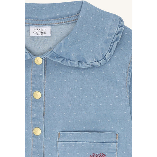 Hust & Claire HCEly  Dotty denim Jacket 33 Blue Denim