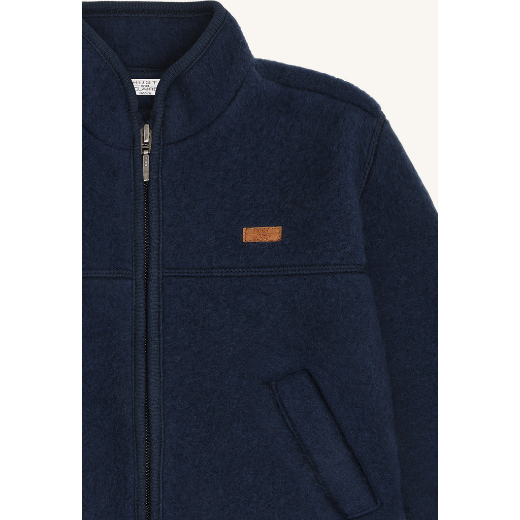 Hust & Claire HCEmi Zip Jacket Wool Fleece Jacket 3146 Blues
