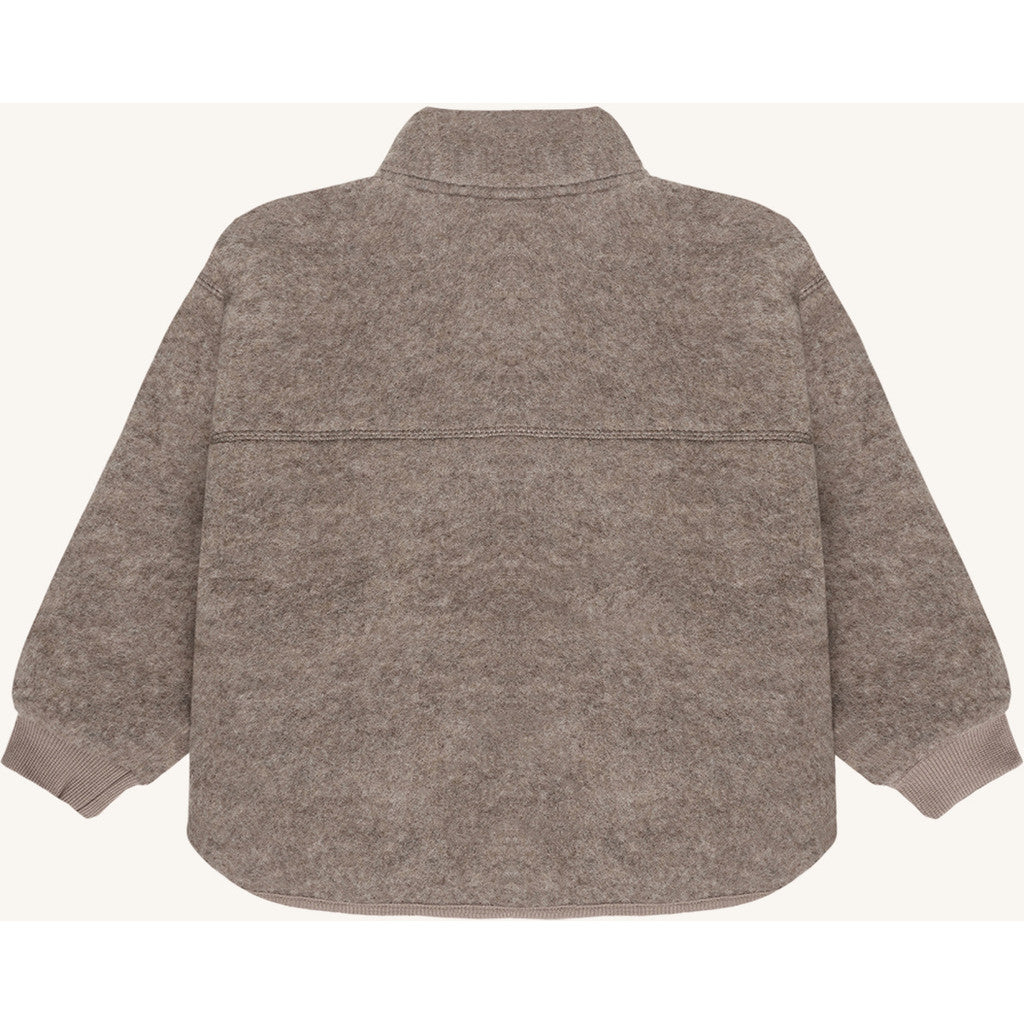 Hust & Claire HCEmi Zip Jacket Wool Fleece Jacket 3232 Deer Melange