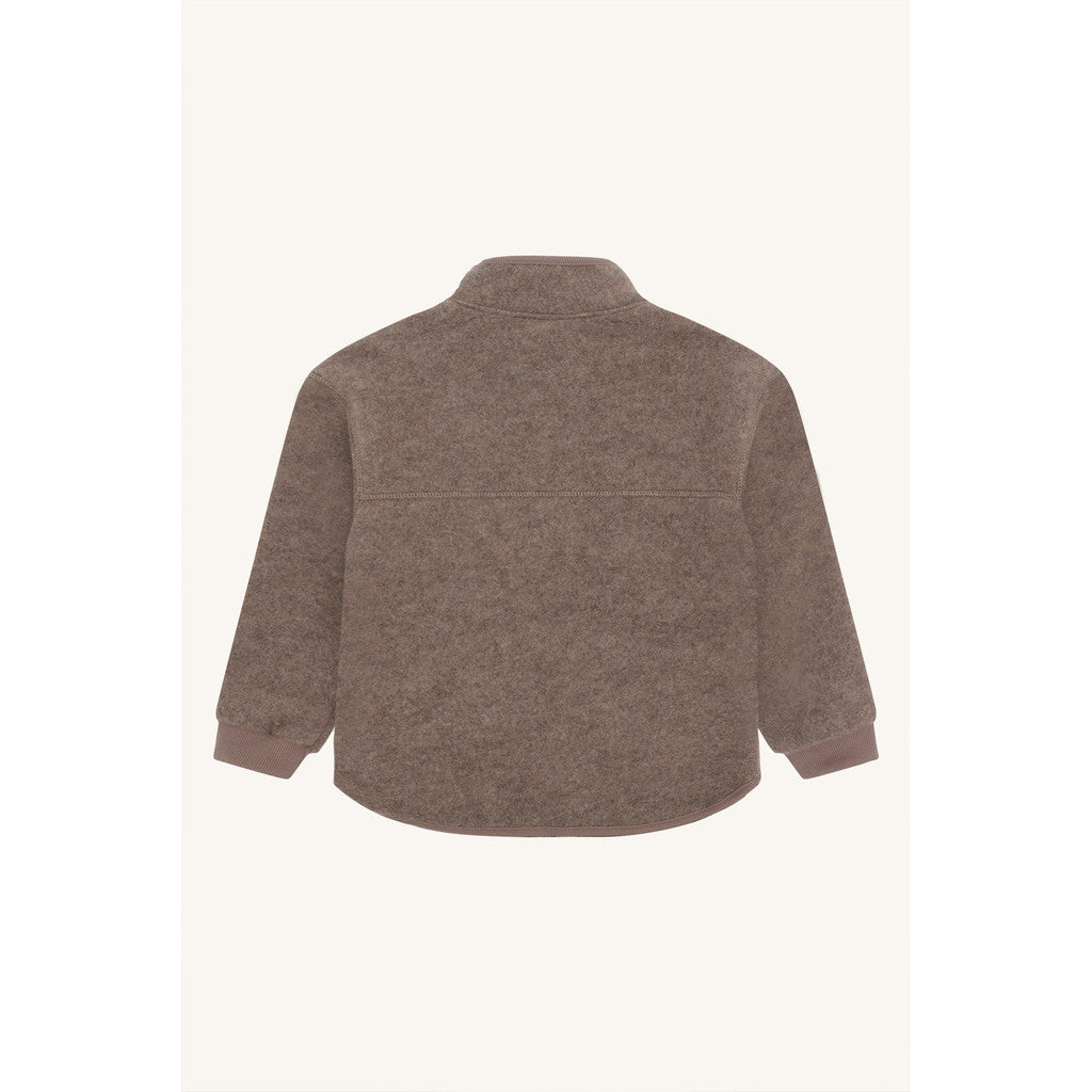 Hust & Claire HCEmi Zip Jacket Wool Fleece Jacket 3232 Deer Melange