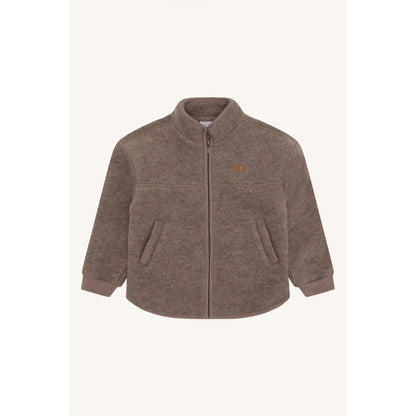 Hust & Claire HCEmi Zip Jacket Wool Fleece Jacket 3232 Deer Melange