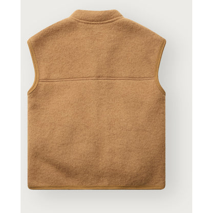 Hust & Claire HCEmilo Zip Wool Waistcoat 3038 Old Mustard