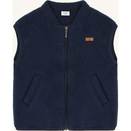 Hust & Claire HCEmilo Zip Wool Waistcoat 3146 Blues
