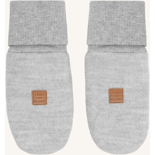 Hust & Claire HCFelix Glove Boiled Wool Gloves 1201 Light Grey Melange