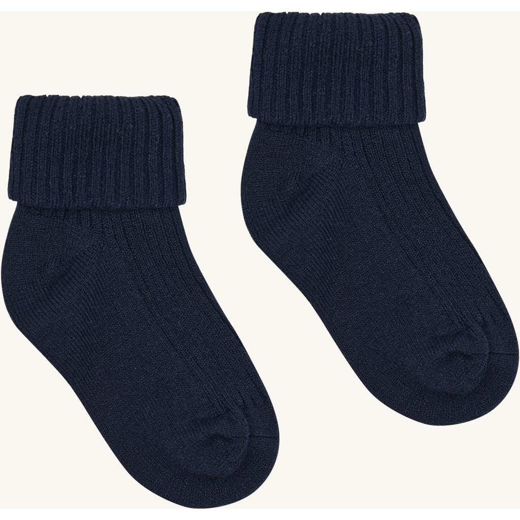 Hust & Claire HCFlosi 2-Pack Socks Wool-Bamboo Blend Socks 4150 More Navy