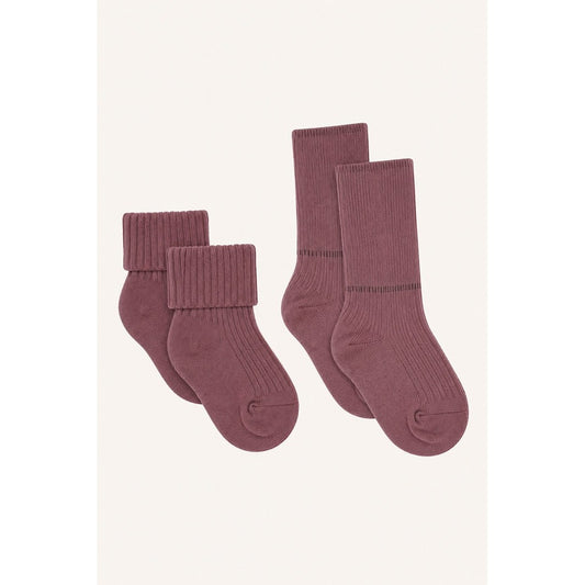 Hust & Claire HCFlosi 2-Pack Socks Wool-Bamboo Blend Socks 3850 Old Rose