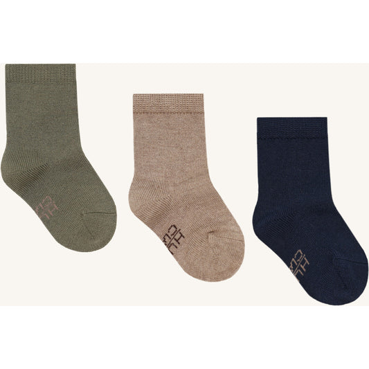 Hust & Claire HCFoty 3-pack Socks, Wool -Bamboo Socks 4150 More Navy