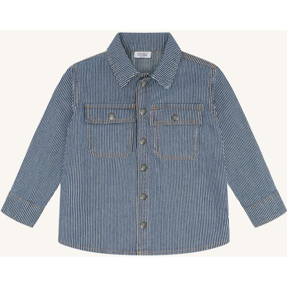 Hust & Claire HCJack Yd  stripe Shirts 62 Blue Denim