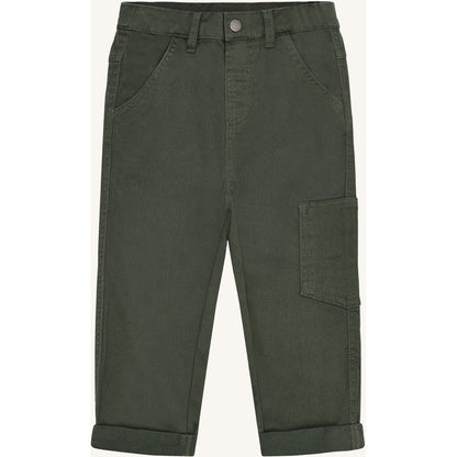 Hust & Claire HCJames Peached Canvas Trousers 3461 Deep Ivy