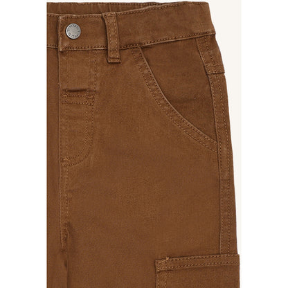 Hust & Claire HCJames Peached Canvas Trousers 4561 Bison