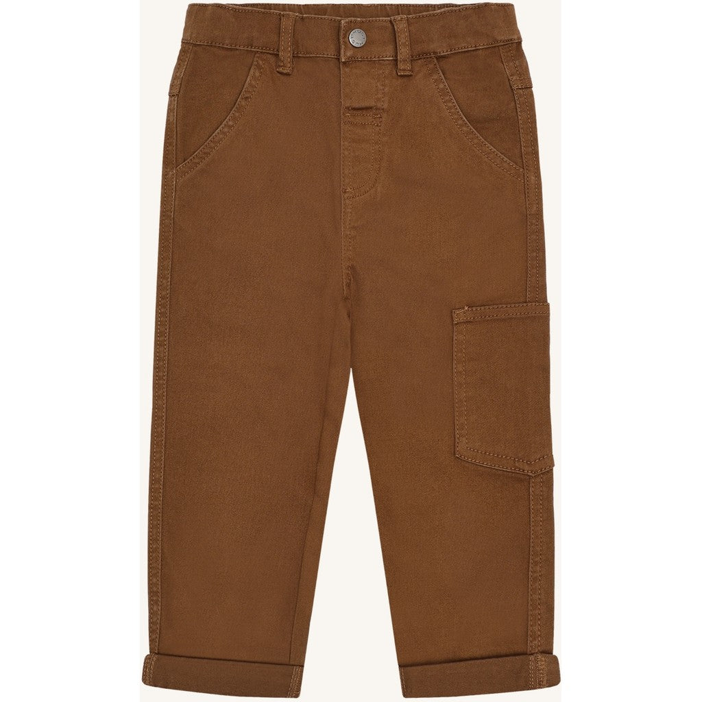 Hust & Claire HCJames Peached Canvas Trousers 4561 Bison