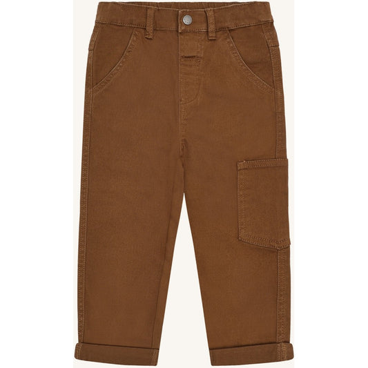 Hust & Claire HCJames Peached Canvas Trousers 4561 Bison