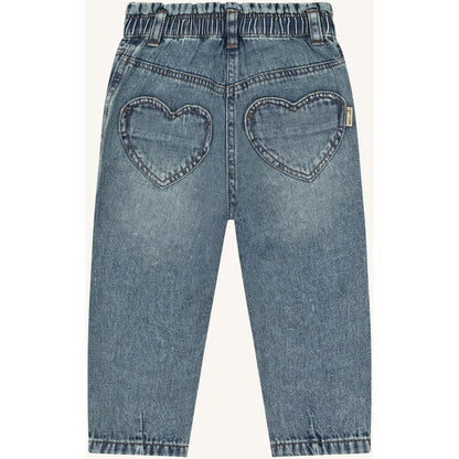 Hust & Claire HCJamille washed denim Trousers 62 Blue Denim