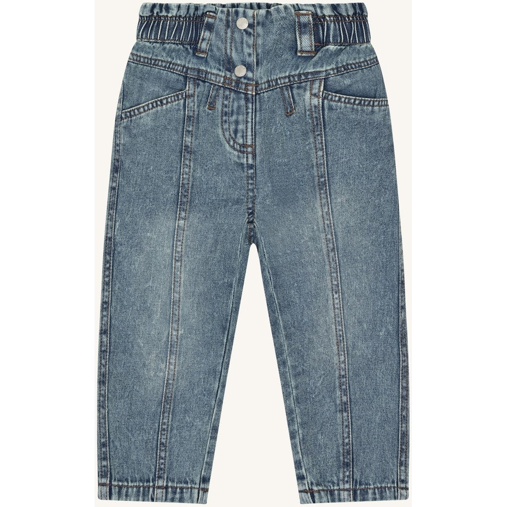 Hust & Claire HCJamille washed denim Trousers 62 Blue Denim