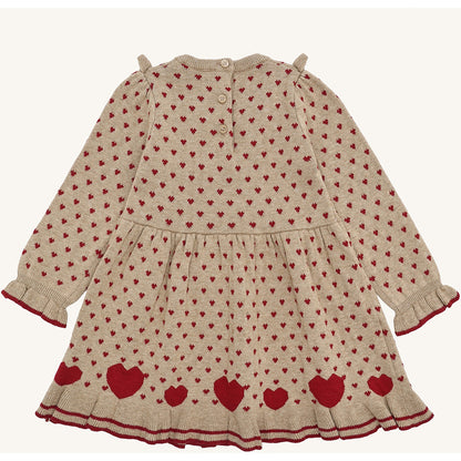 Hust & Claire HCKarina hearts Dresses 3554 Biscuit