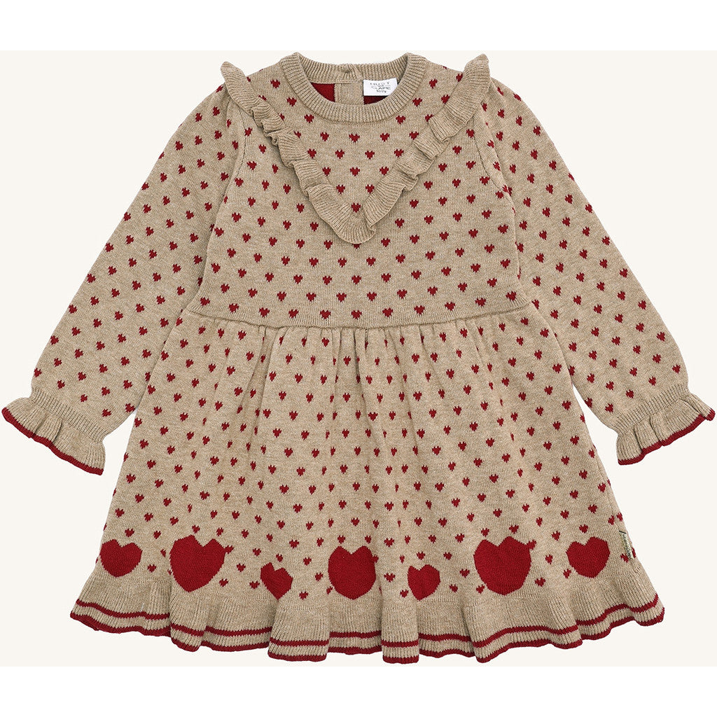 Hust & Claire HCKarina hearts Dresses 3554 Biscuit