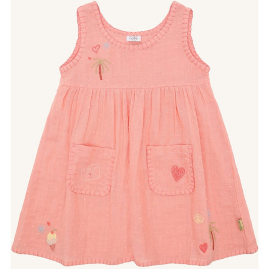 Hust & Claire HCKaroline  Dobby Dresses 3761 Shell