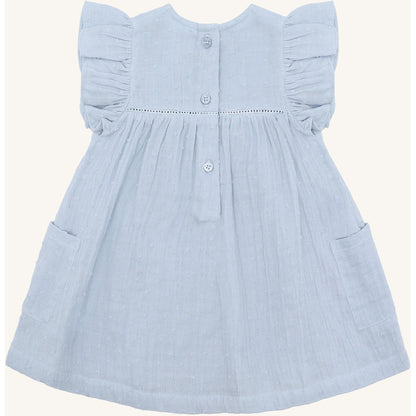 Hust & Claire HCKatinka Dobby Dresses 3111 Zen Blue