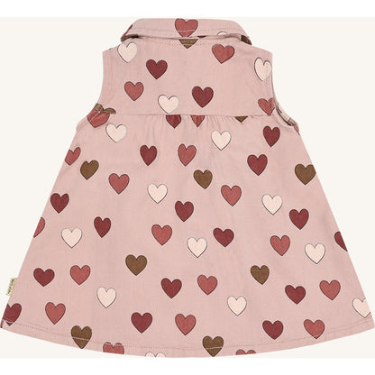 Hust & Claire HCKatinka Fine Twill Old Hearts Dresses 3735 Adobe Rose