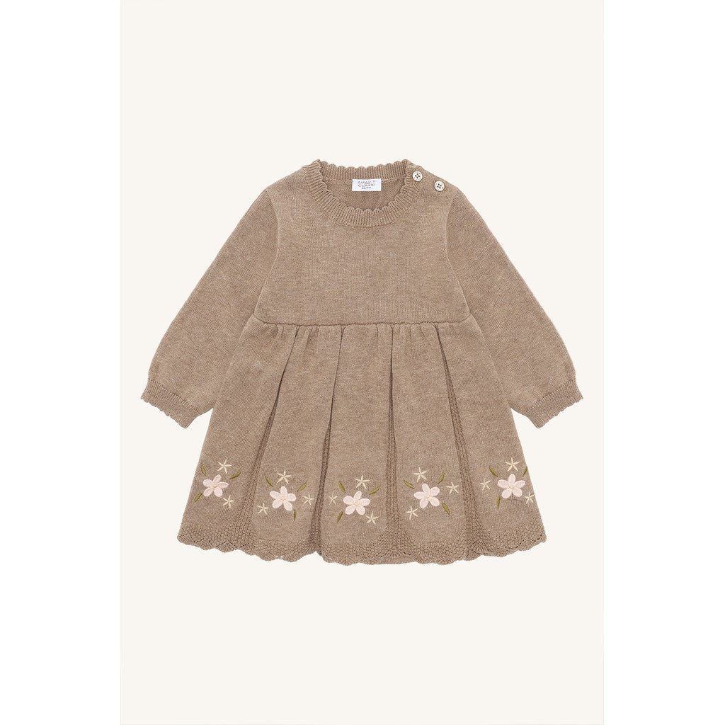 Hust & Claire HCKlara flower Dresses 3554 Biscuit