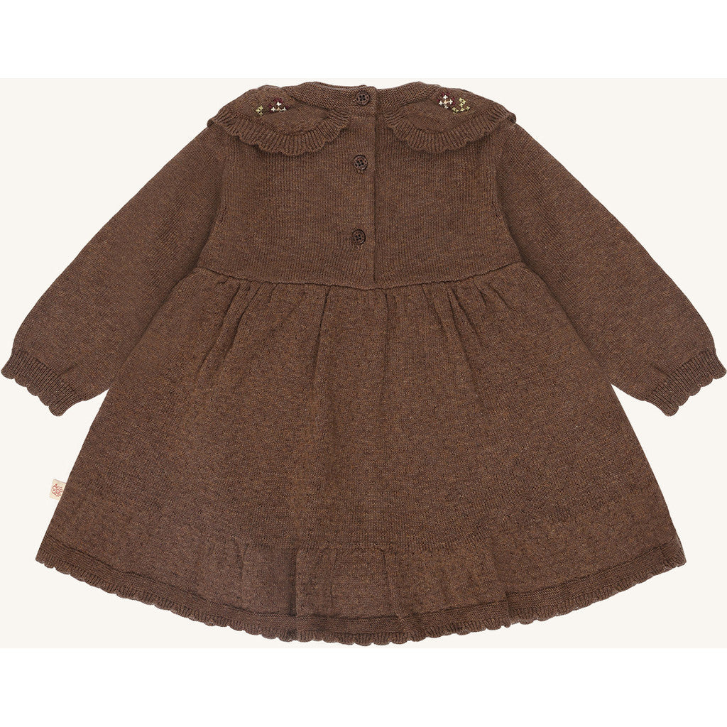 Hust & Claire HCKlara knit Dresses 3594 Toffee Melange