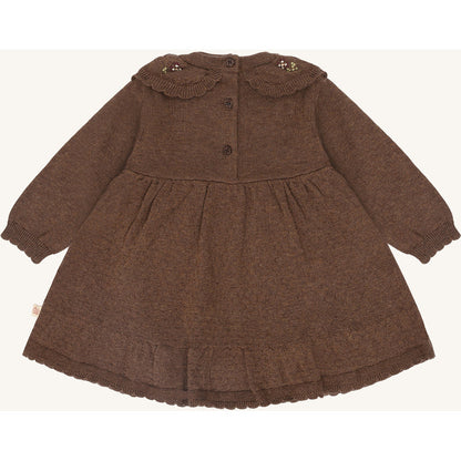 Hust & Claire HCKlara knit Dresses 3594 Toffee Melange
