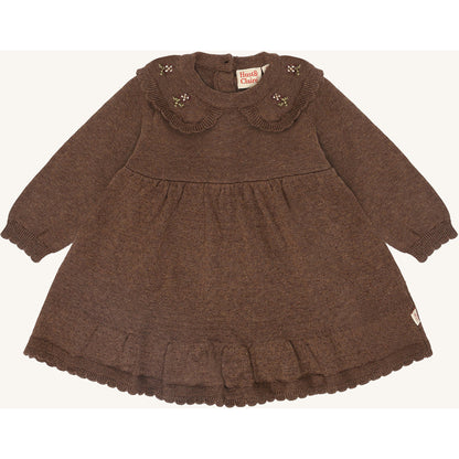 Hust & Claire HCKlara knit Dresses 3594 Toffee Melange