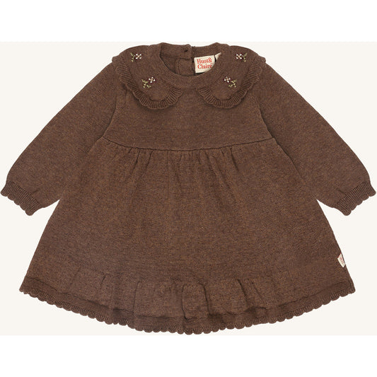 Hust & Claire HCKlara knit Dresses 3594 Toffee Melange