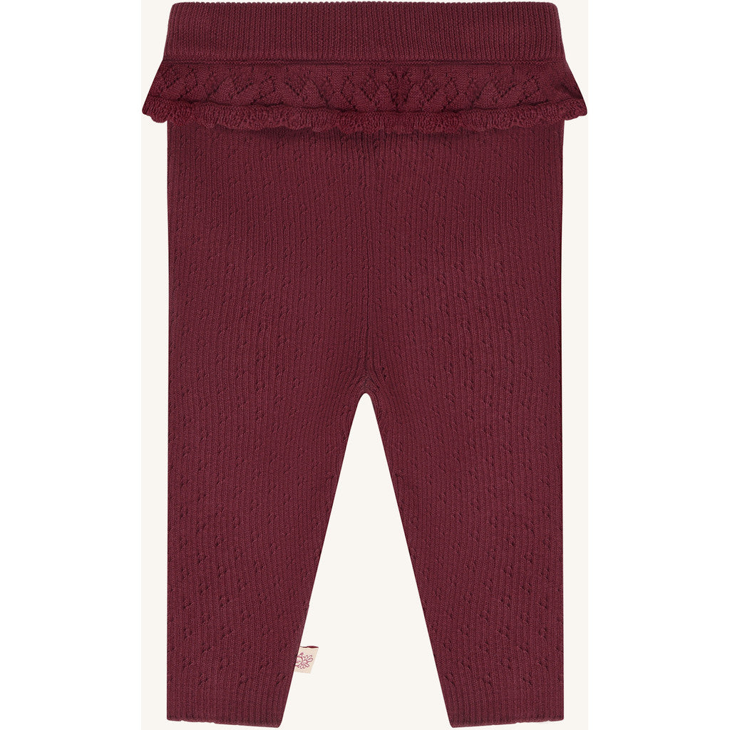 Hust & Claire HCLisa knit rib Leggings 3386 Maroon